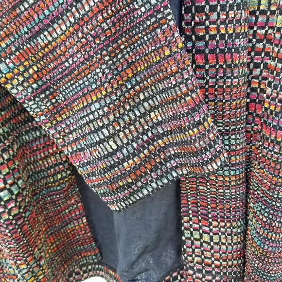 Tanjay open front long sleeve cardigan red/purple L - Picture 4 of 9